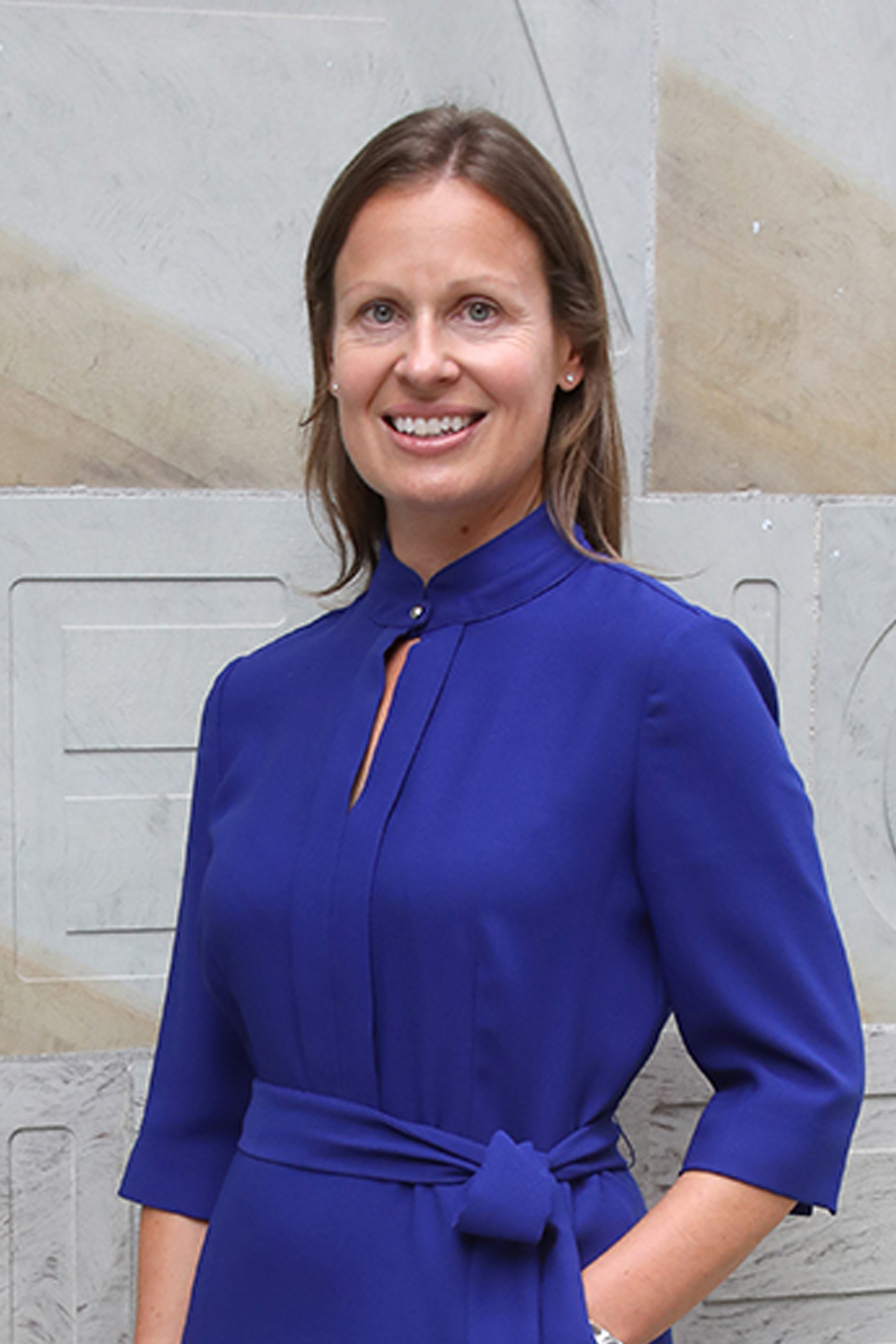 Helen Jones standing in front of the Saw Swee Hock